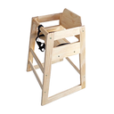 Trona para niños 51x51x74 cm natural madera (1 unid.)