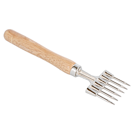 Picahielos 23 cm plateado inox (1 unid.)