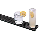 Tapete áreas servicio "rail mate" 60x8x1,3 cm negro goma (1 unid.)