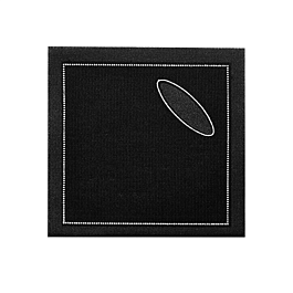 100 u. paños anti-goteo 'cubi-drap' 10x10 cm negro algodón (1 unid.)