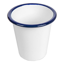 Vasos 'enamelware' 310 ml ø 9x9,6 cm blanco acero esmaltado (6 unid.)