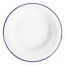 Platos hondos 'enamelware' 330 ml ø 18x3,5 cm blanco acero esmaltado (6 unid.)