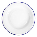 Platos hondos 'enamelware' 740 ml ø 22x4,5 cm blanco acero esmaltado (6 unid.)