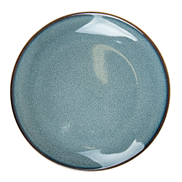 Platos 'akala' ø21x14,5x2,7 cm azul stoneware (6 unid.)