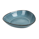 Platos hondos triangulares 'akala' ø21,5x19,5x5 cm azul stoneware (6 unid.)