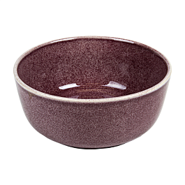 Bol 'akala' 680 ml ø15x6,2 cm burdeos stoneware (6 unid.)