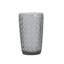 Vasos 'waki glass' 380 ml ø8x13 cm gris cristal (6 unid.)