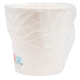 Vasos enfundados 240 ml 280 + 18 pe g / m2 ø8 / 5,6x9,2 cm blanco cartoncillo (1000 unid.)