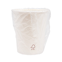 Vasos enfundados 360 ml 300 + 18 pe g / m2 ø9 / 6x11 cm blanco cartoncillo (1000 unid.)