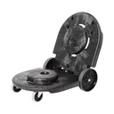 Plataforma Tándem con Ruedas BRUTE® Negra