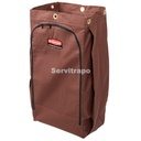 Bolsa de Vinilo de Gran Capacidad para Carros de Limpieza, Marrón, 112 L