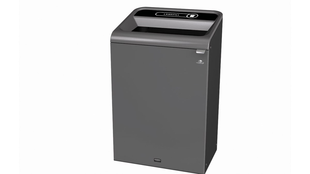 Contenedor Acero Configure™ para Basura General de 125 L Inglés & Landfill