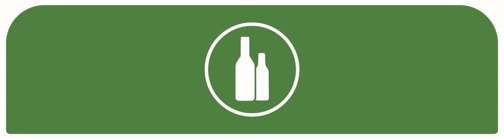 Pegatina Contenedor Acero Configure™ para Cristal Verde 125 L