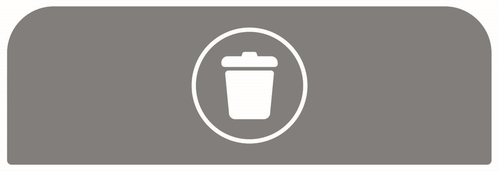 Pegatina Contenedor Acero Configure™ para Basura General de 87 L