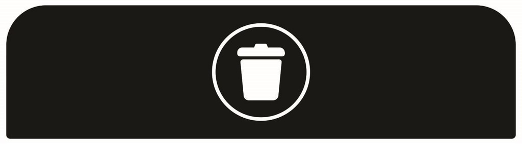 Pegatina Contenedor Acero Configure™ para Basura Negro 125 L