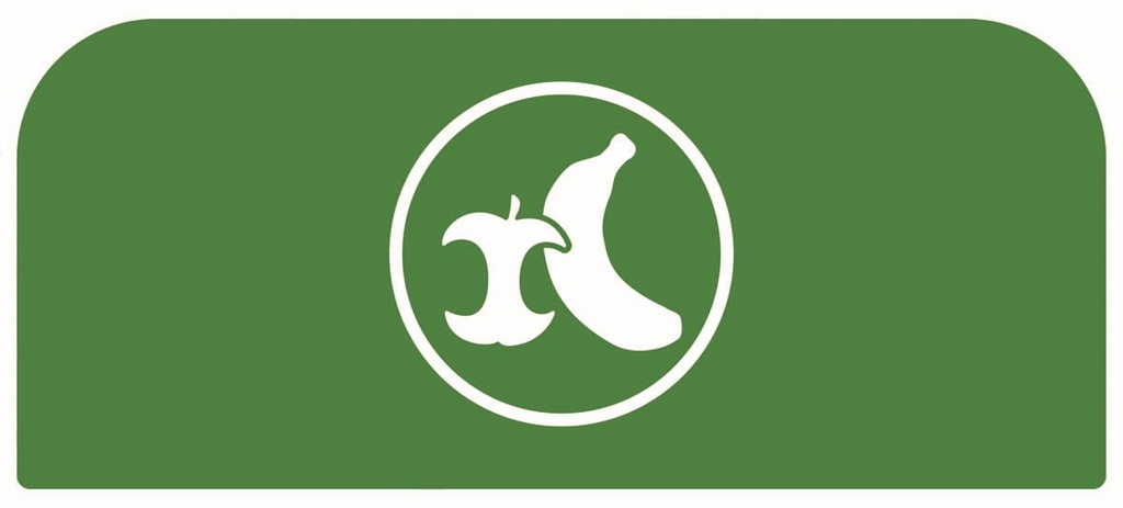 Pegatina Contenedor Acero Configure™ para Organica Verde 57 L