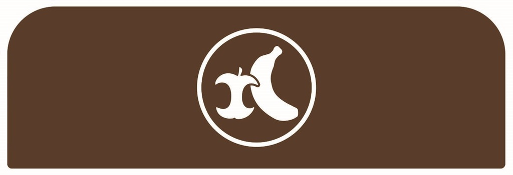 Pegatina Contenedor Acero Configure™ para Organica Marrón 87 L