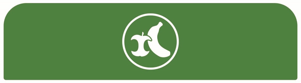 Pegatina Contenedor Acero Configure™ para Organica Verde 125 L