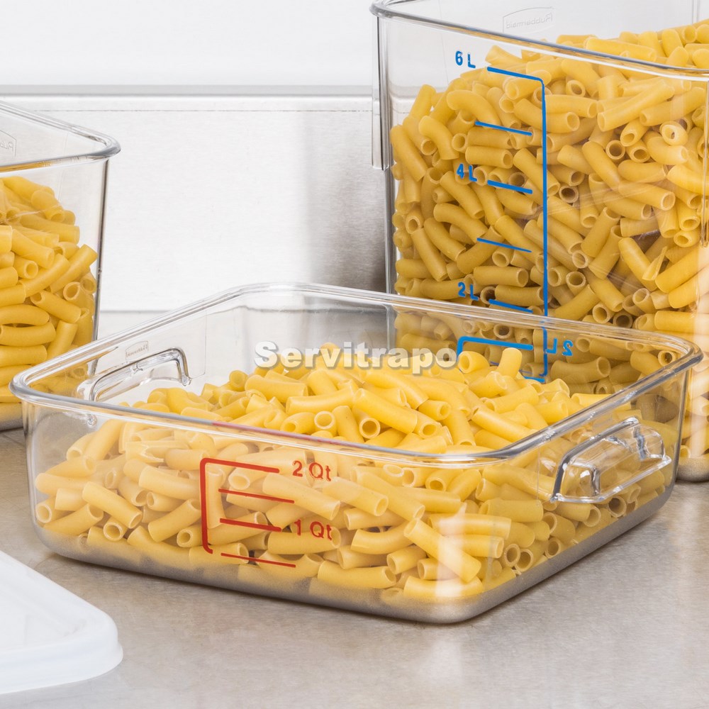 Recipientes Cuadrados para Ahorro de Espacio 1,9l