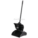 Recogedor con Tapa Executive Series™ Lobby Pro®, Mango Largo, Negro
