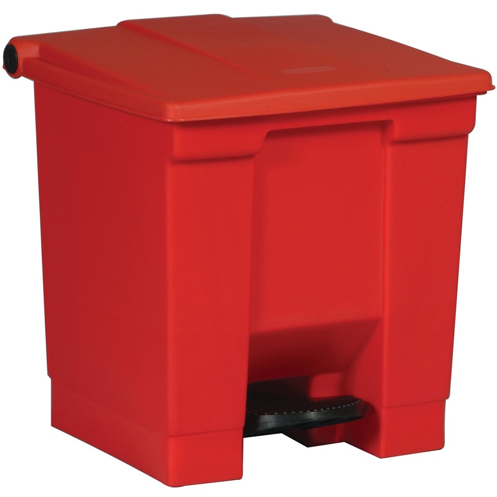 Papelera de Pedal, 30 Litros, Roja