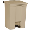 Papelera de Pedal, 68 Litros, Beige