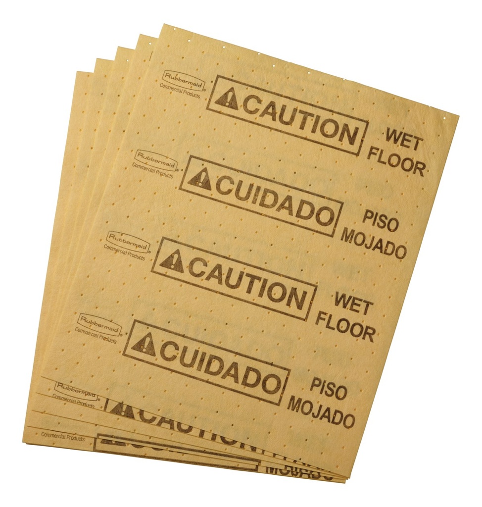 Kit de Hojas para Cubrir Derrames Over The Spill, Amarillo