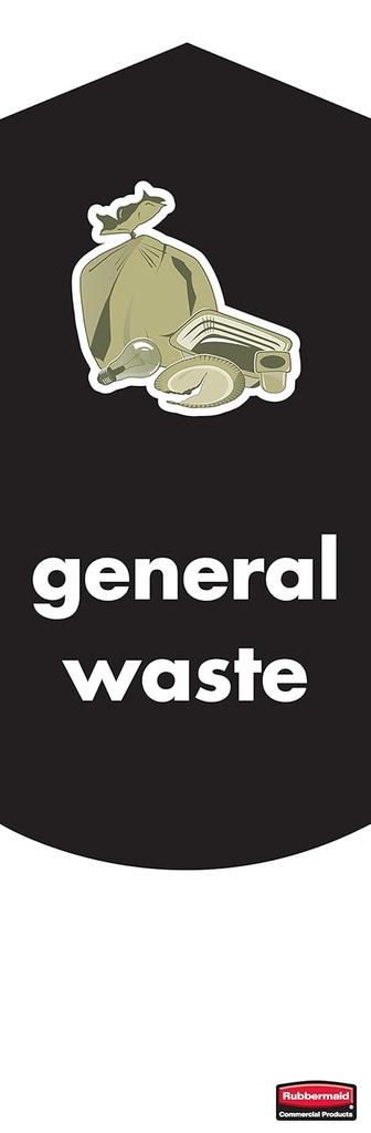 Set 4 Uds Pegatinas Slim Jim® Basura General (texto en Inglés)