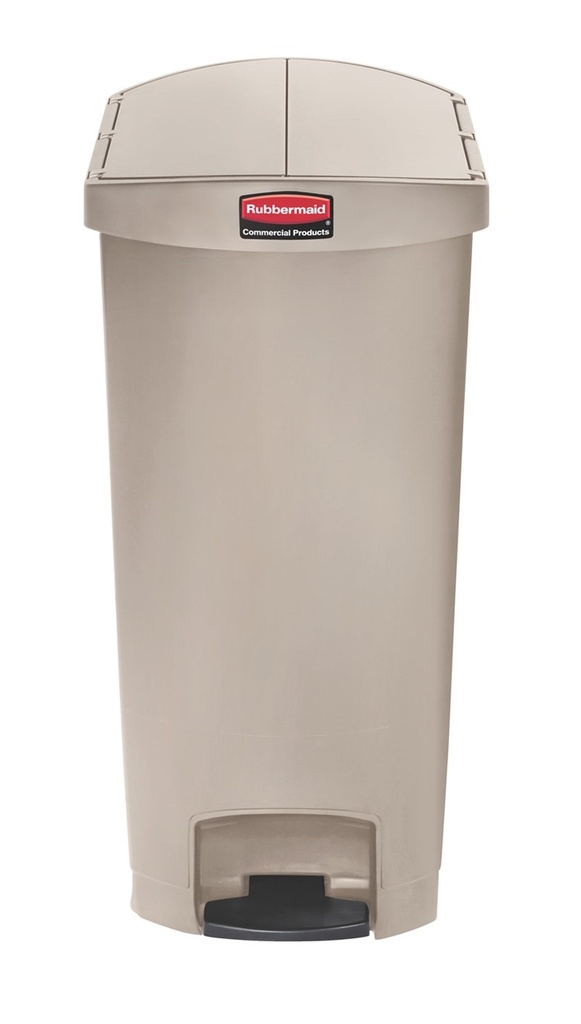 Cubo Slim JIM® de Pedal Lateral de Resina 68 L Beige