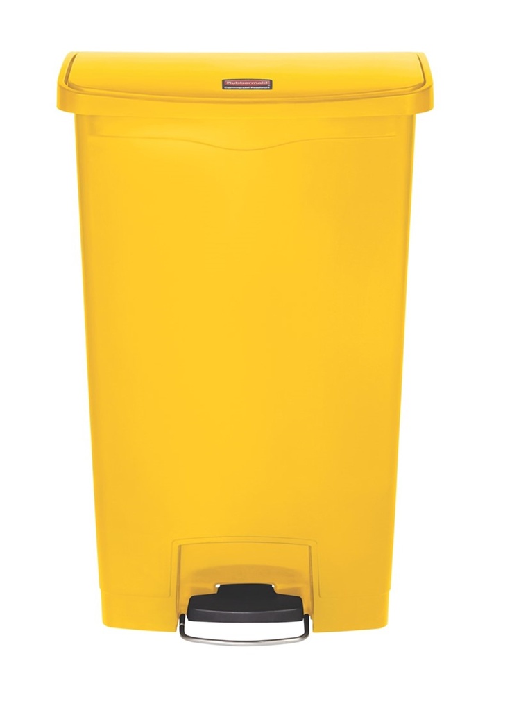 Cubo Slim JIM® de Pedal Frontal de Resina 68 L Amarillo