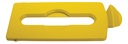 Tapa con Ranura de Papel de Punto de Reciclaje Slim JIM® Amarilla