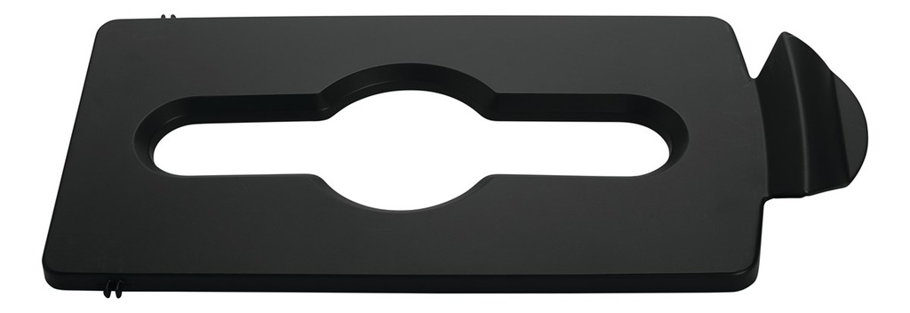Tapa de Punto de Reciclaje Mixto Slim JIM® Negra