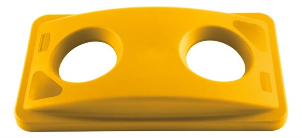 Tapa de Reciclaje de Botellas y Latas Slim JIM® Amarilla