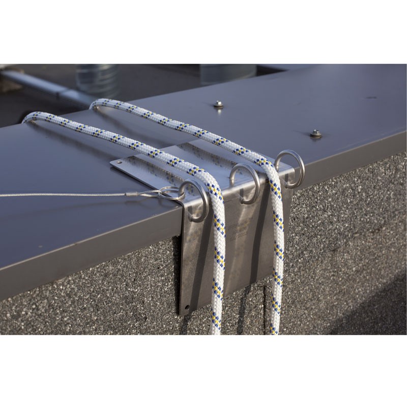 Protector para Líneas de Vida, de Acero Inox 180x175,5 Mm