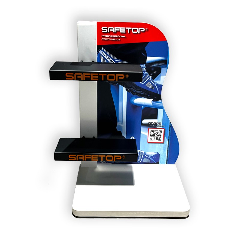 Expositor Calzado de sobremesa medidas 450x300x250 mm