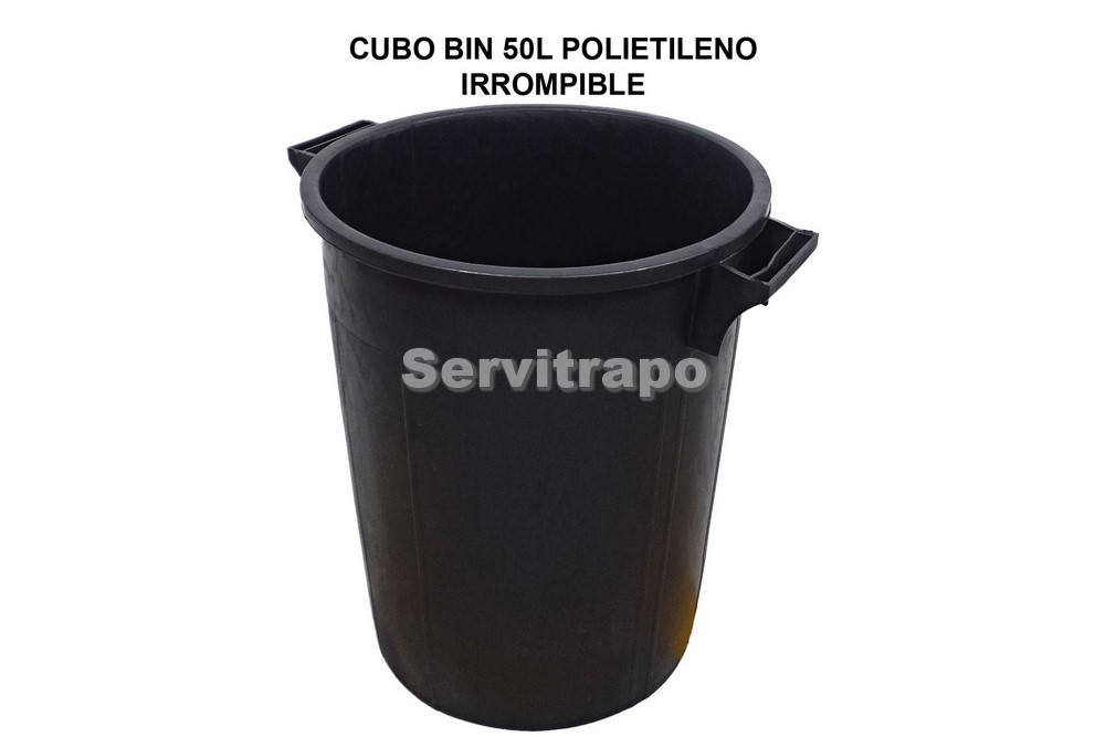 Cubo Reciclaje Bin 50l Engomado Irrompible sin Tapa