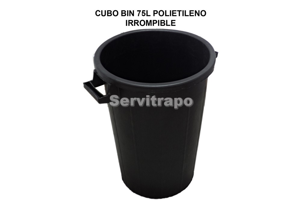 Cubo Reciclaje Bin 100l Engomado Irrompible sin Tapa