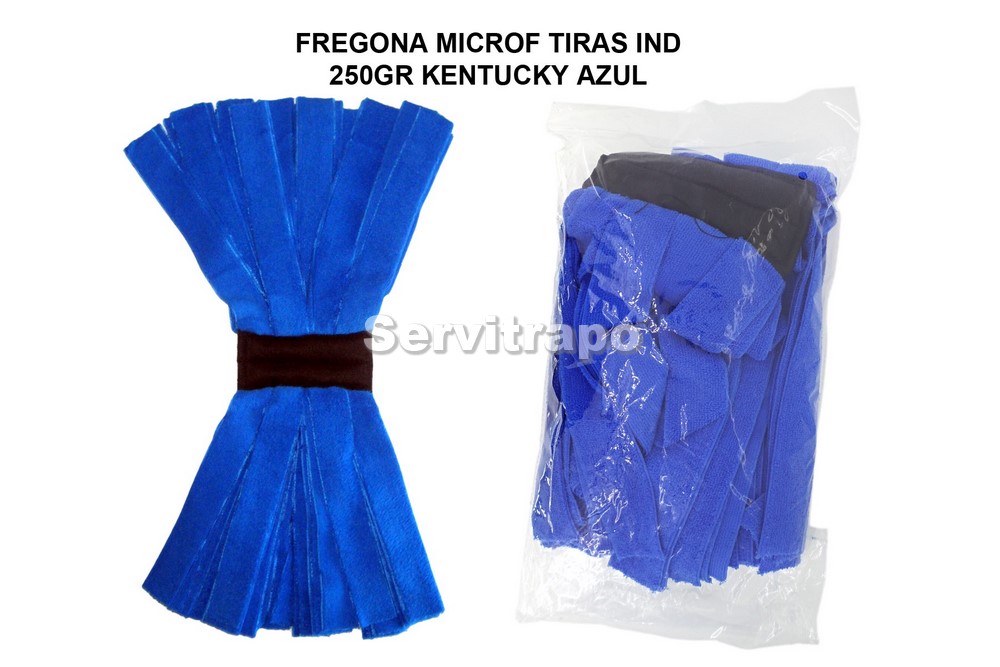 Fregona Microfibra Tiras Industrial Kentucky Azul 250gr