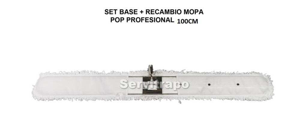 Set Bastidor + Recambio Mopa Microfibra 100 Cm Pop Profesional