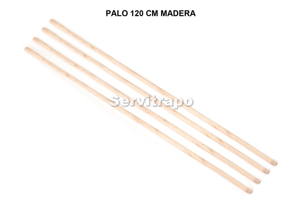 Palo 1,20 Cm Madera 22mm con Rosca