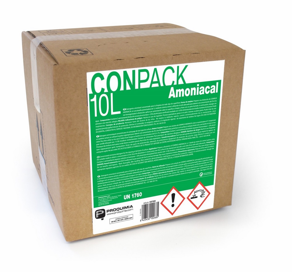 Limpieza de superficies y baños CONPACK AMONIACAL