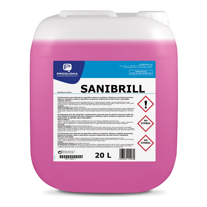 Desincrustantes de superficies y baños SANIBRILL