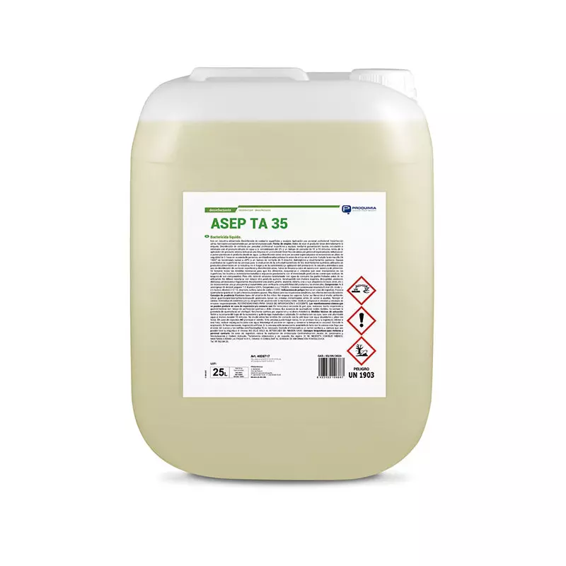 Desinfectante espumante a base de ácido peracético – Garrafa 25 L (ASEP TA 35)