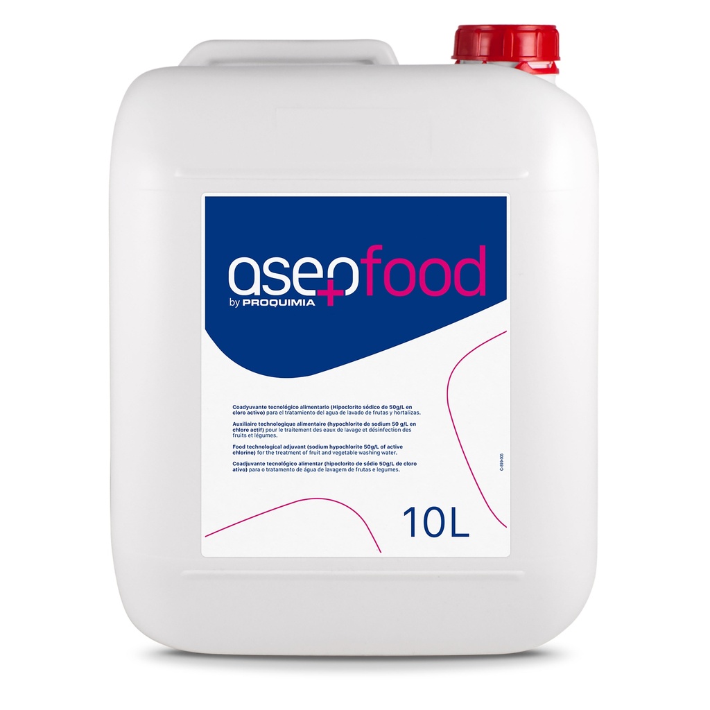 ASEPFOOD Coadyuvante tecnológico alimentario para agua de lavado – Garrafa 10 L