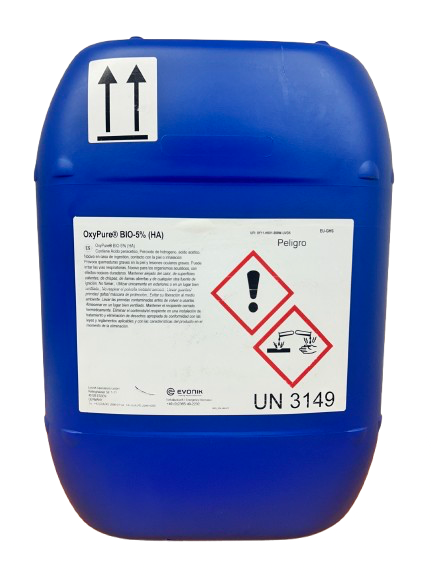 OXYPURE BIO-5-HA OxyPure BIO-5-HA Solución de Ácido Peracético, Peróxido de Hidrógeno y Ácido Acético.