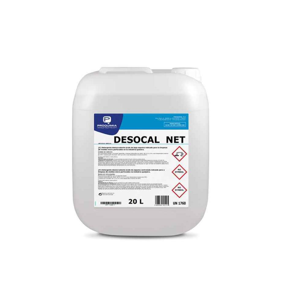 DESOCAL NET Detergente ácido de baja espuma para la limpieza de moldes microperforados y circuitos en general.