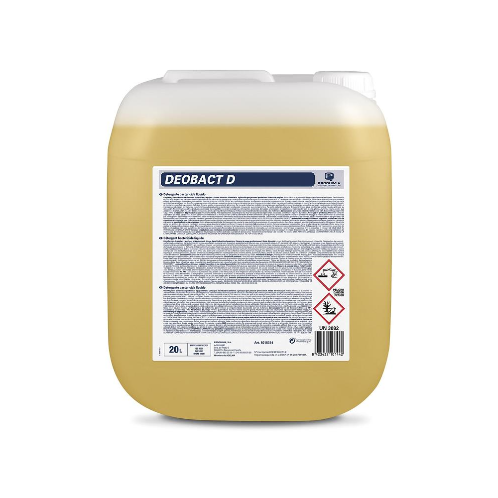 DEOBACT D Detergente bactericida a base de amonios cuaternarios