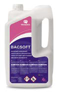 BACSOFT Suavizante higienizante de alto rendimiento para todo tipo de tejidos y fibras textiles.