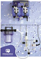 CLORIMATIC ALJIBE CLORO-pH es un equipo de dosificación y control avanzado