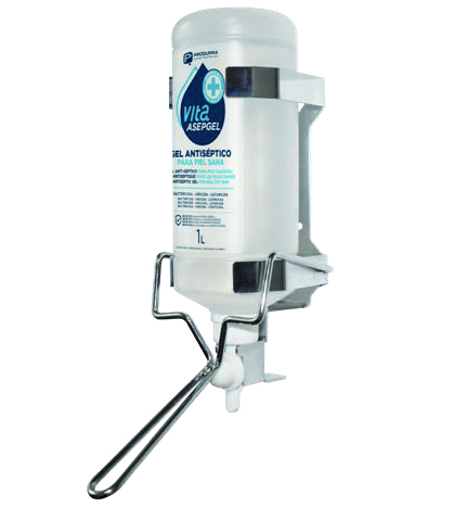 Gel alcohólico sin perfume antiséptica Vita Asepgel 1 Litro para dispensador